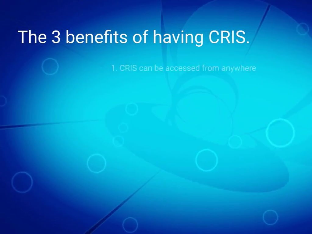 Video: The three key benefits of CRIS
